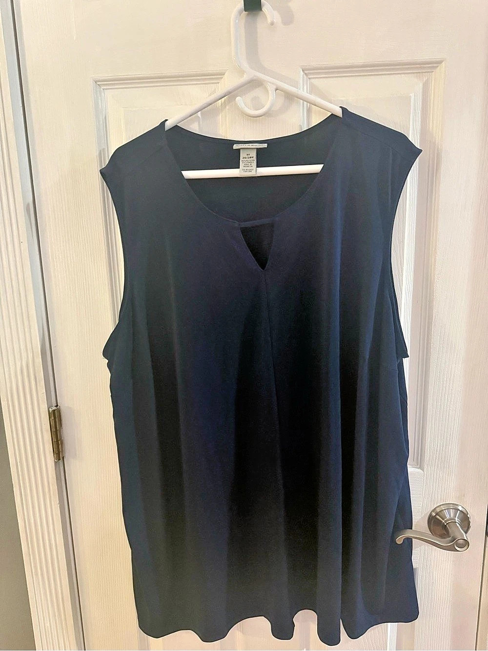 Catherines Sleeveless Tunic in dark blueSize 3X Like New